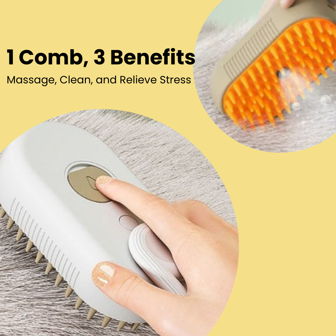 3 IN 1 Steam Pet Brush